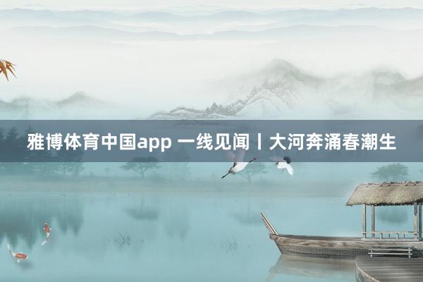 雅博体育中国app 一线见闻丨大河奔涌春潮生
