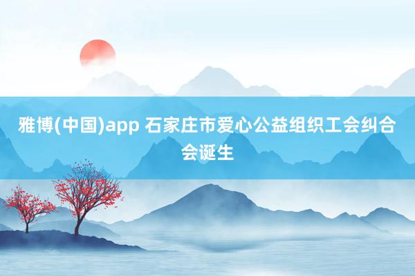 雅博(中国)app 石家庄市爱心公益组织工会纠合会诞生