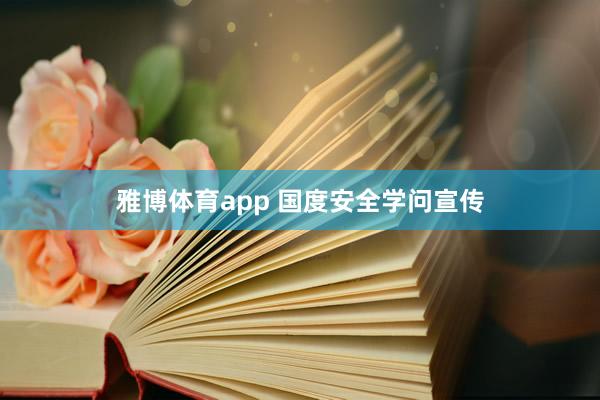 雅博体育app 国度安全学问宣传