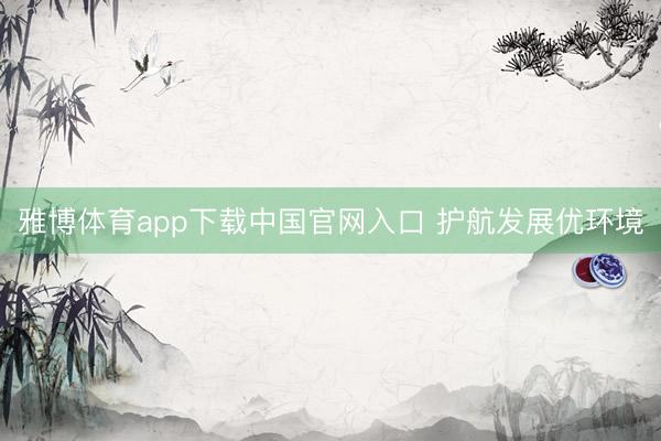 雅博体育app下载中国官网入口 护航发展优环境