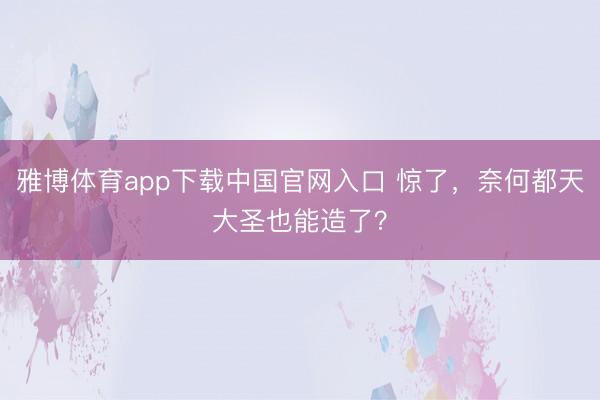 雅博体育app下载中国官网入口 惊了，<a href=